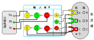变压器损耗参数测试仪三相空载测试接线图
