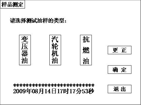 全自动酸值测试仪样品测定界面